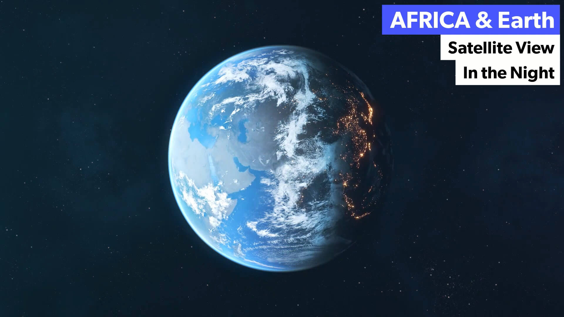 Africa and Earth Satellite View from Space